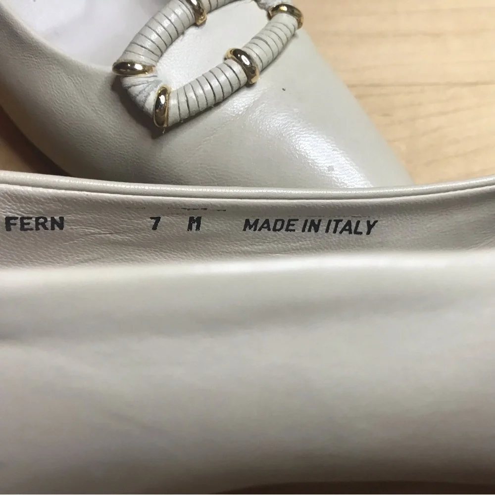 Bally Vintage Leather Fern Pump Nappa Flex 7M - Picture 5 of 10